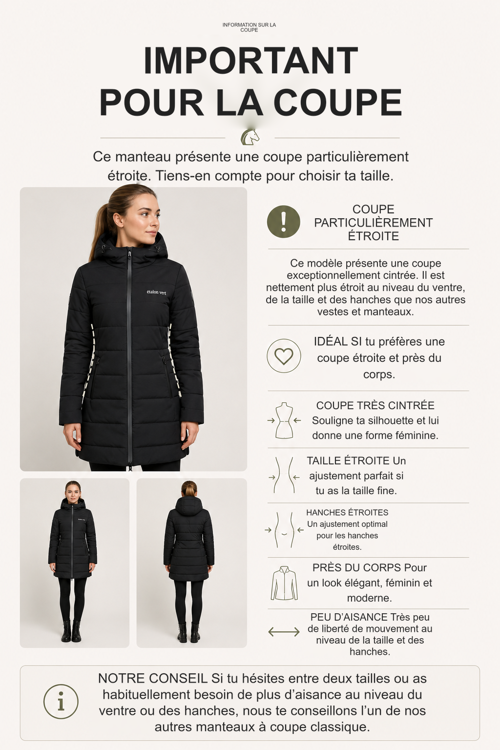 Infographie produit étalon vert : INFORMATION SUR LA COUPE [fr]