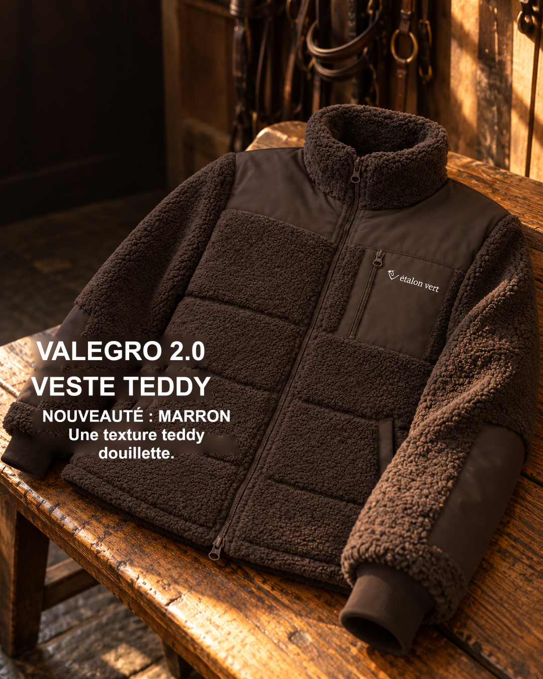 Infographie produit étalon vert : VALEGRO 2.0 VESTE TEDDY