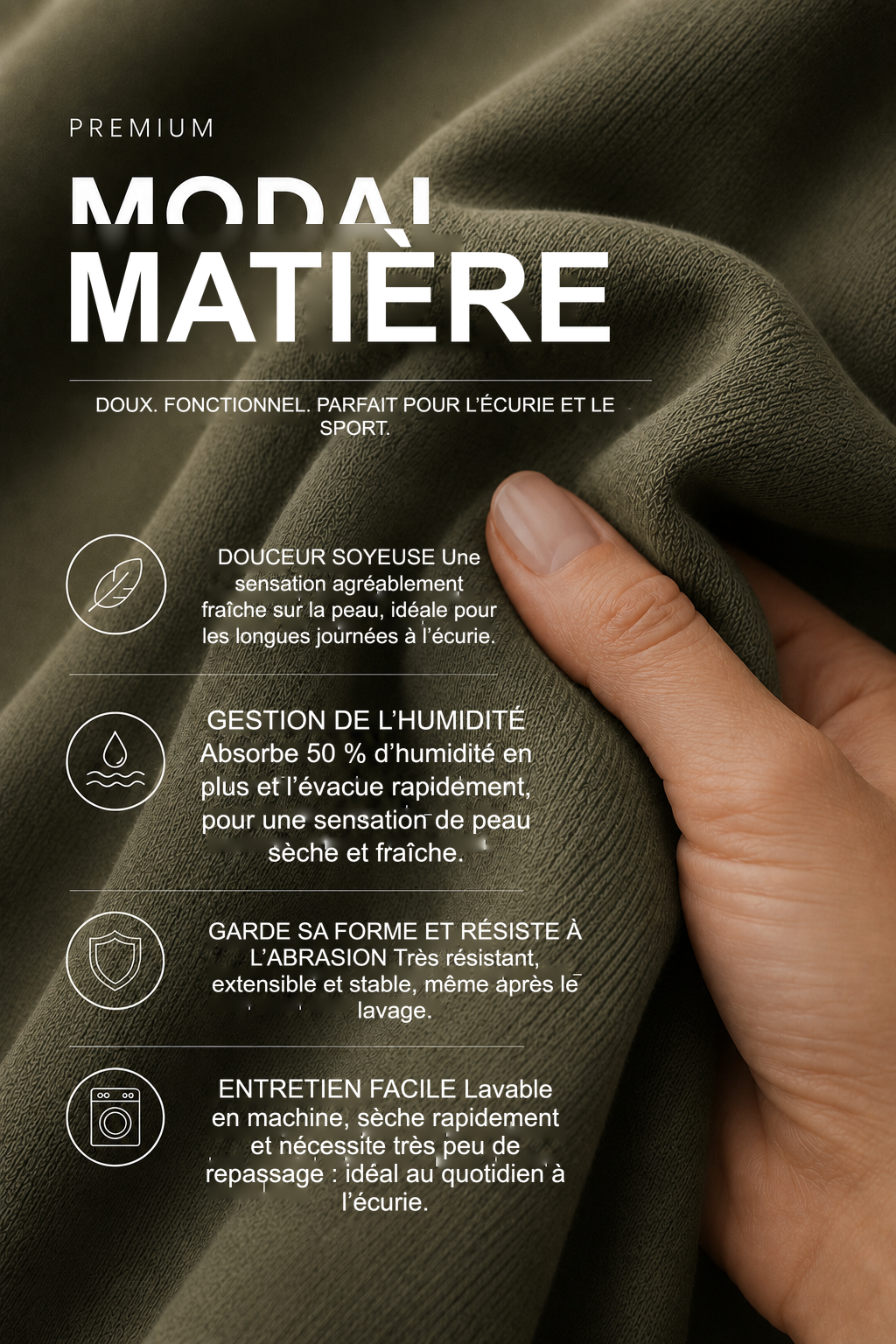 Infographie produit étalon vert : MATIÈRE