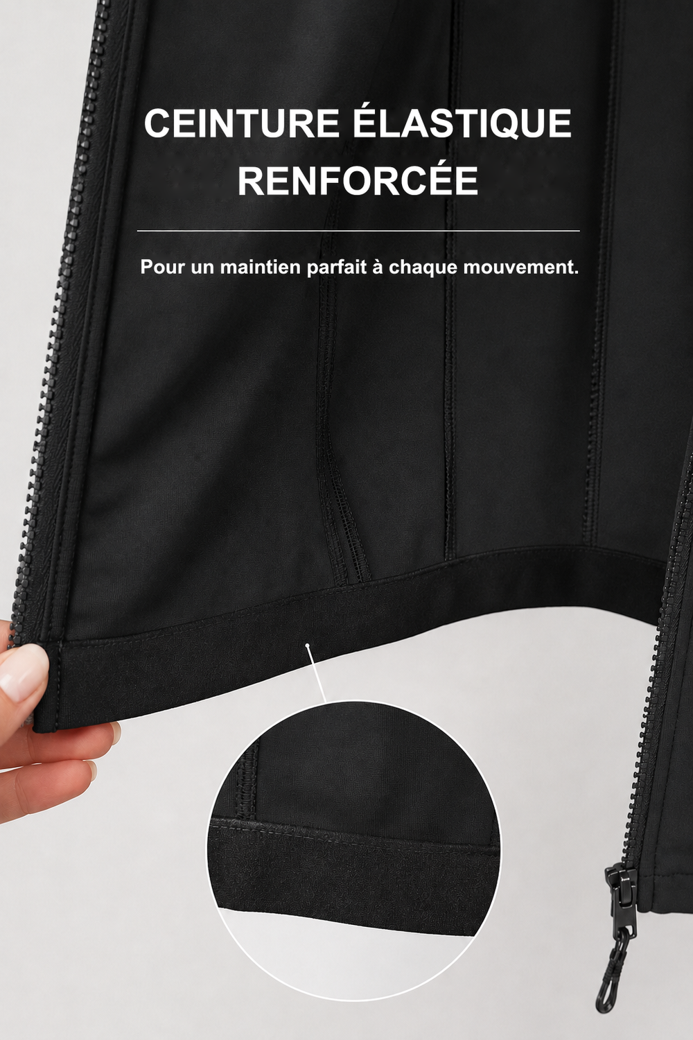 Infographie produit étalon vert : CEINTURE ÉLASTIQUE RENFORCÉE [fr]