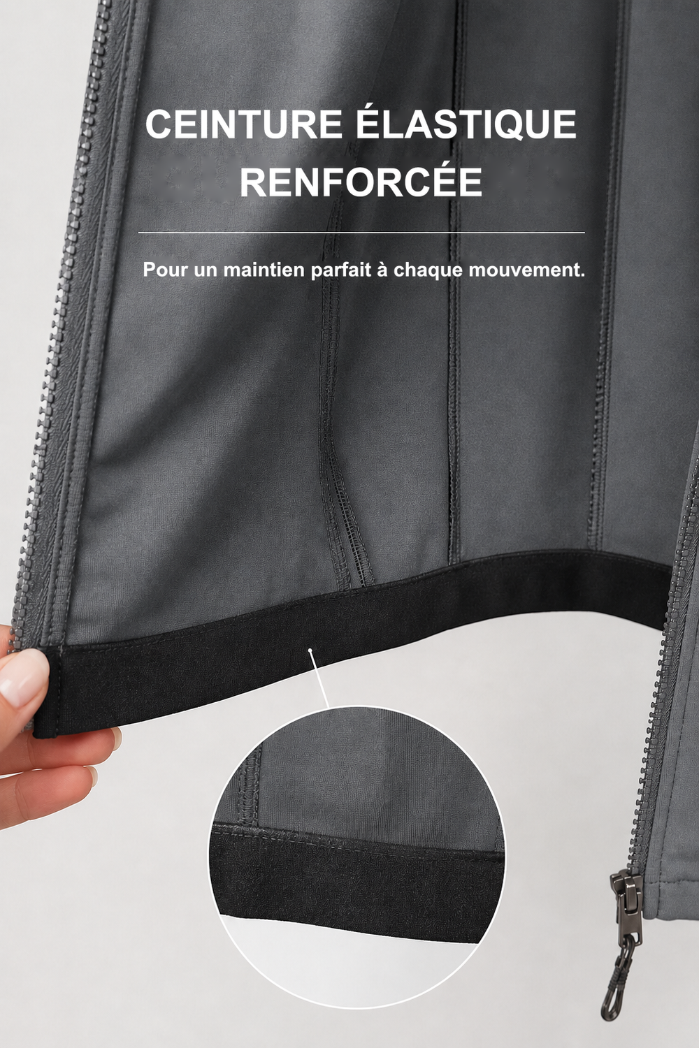 Infographie produit étalon vert : CEINTURE ÉLASTIQUE RENFORCÉE [fr]