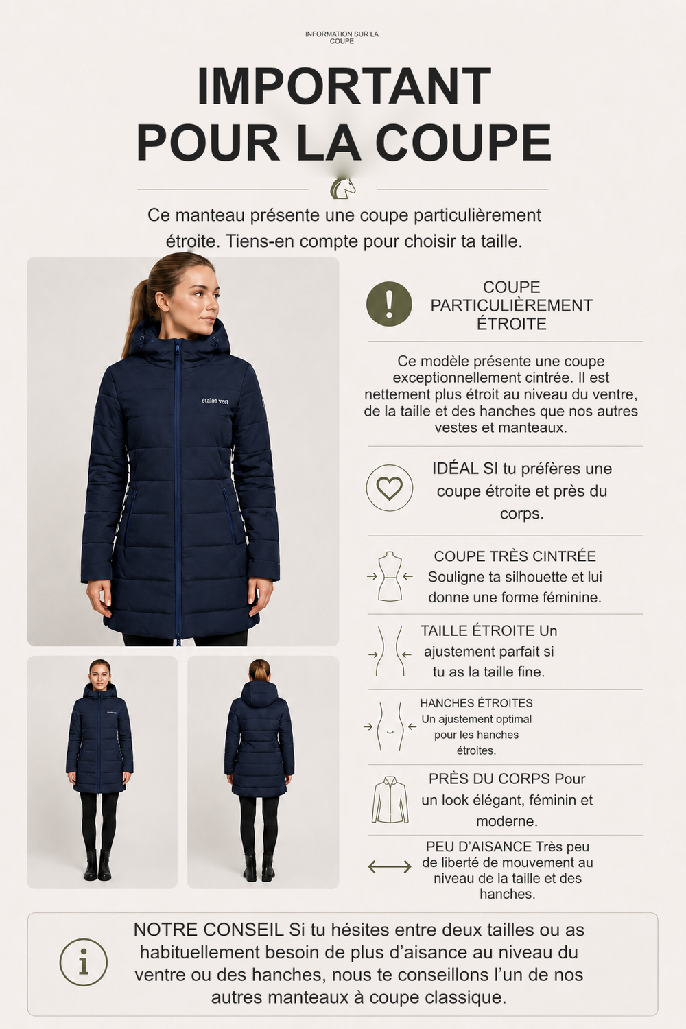 Infographie produit étalon vert : INFORMATION SUR LA COUPE [fr]