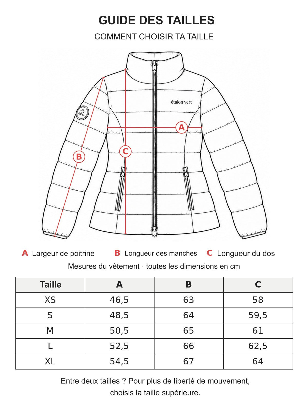 Guide des tailles