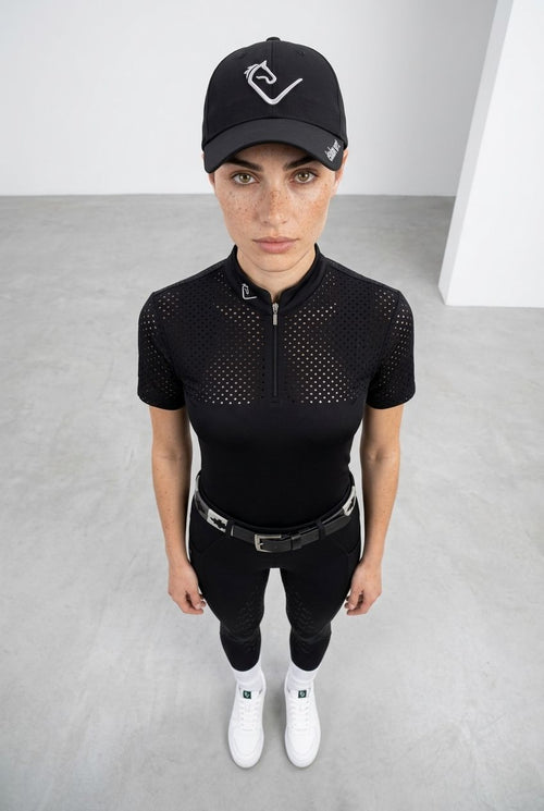 Functional shirt Star Gold short sleeve - Black