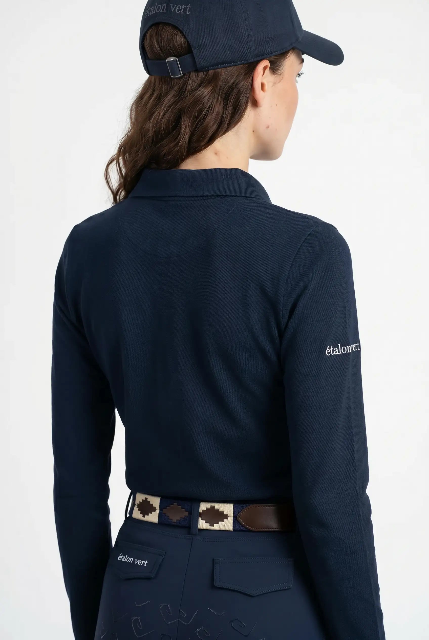 Poloshirt Sandro Hit 2.0 Langarm - Navy