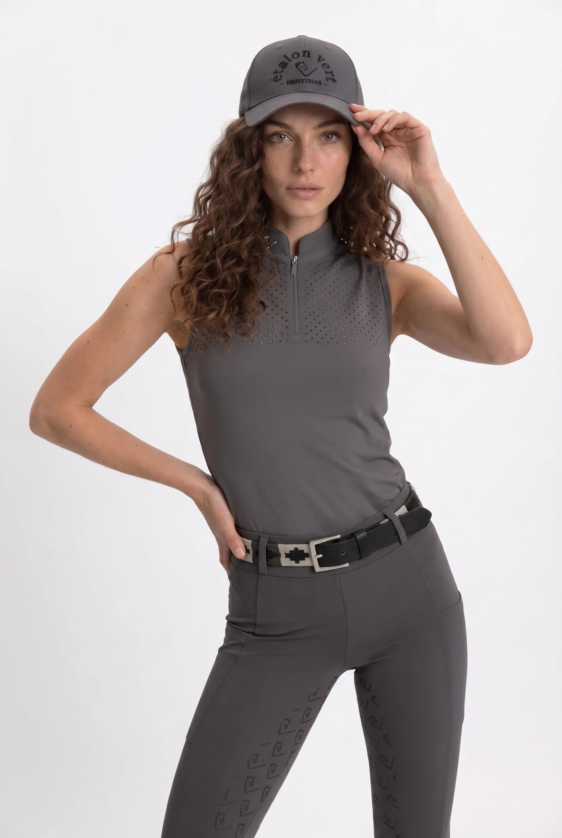 Funktionsshirt Star Gold Sleeveless perforiert - Stone Grey