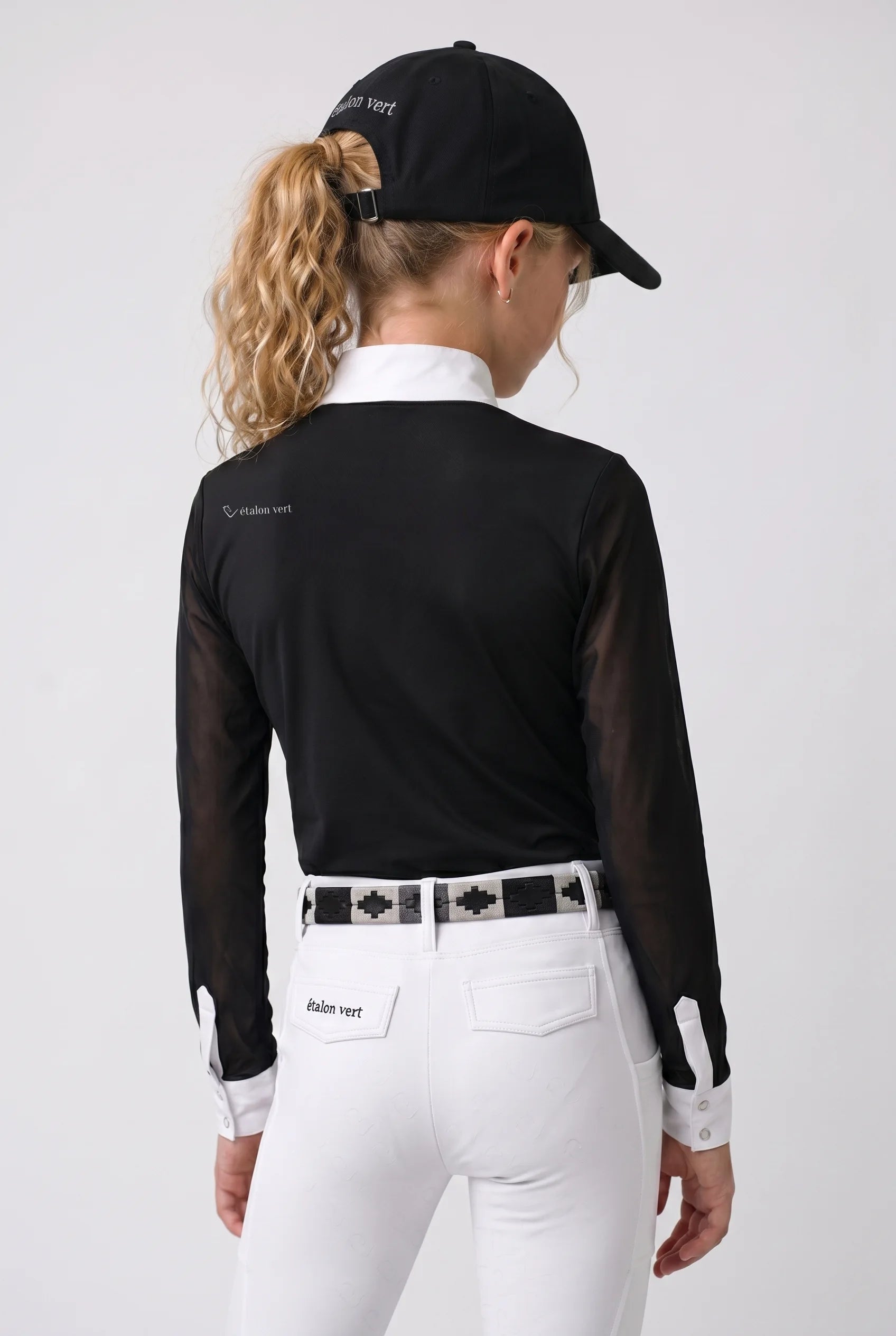 Balou Turniershirt Langarm Young Riders - Glitter Edition - Black
