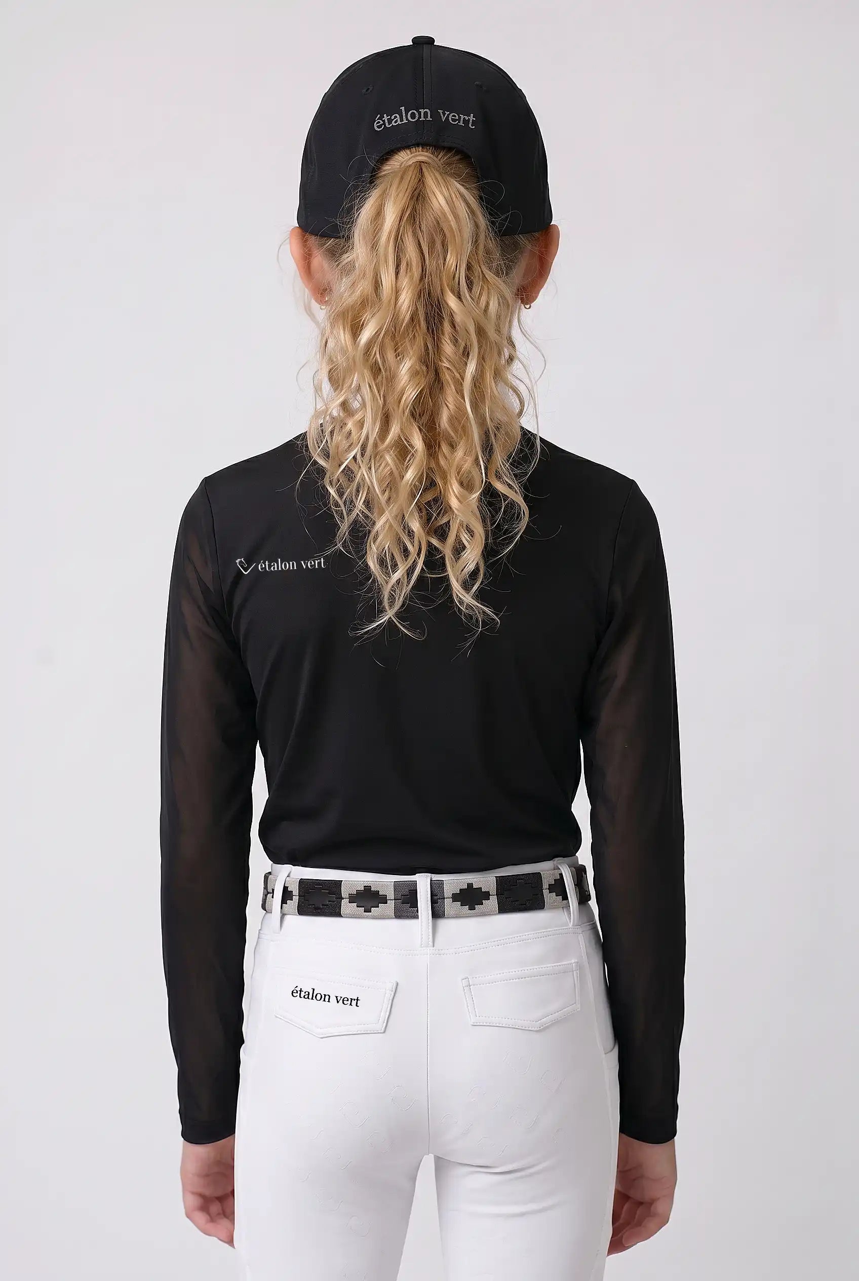 Balou Turniershirt Langarm Young Riders - Black