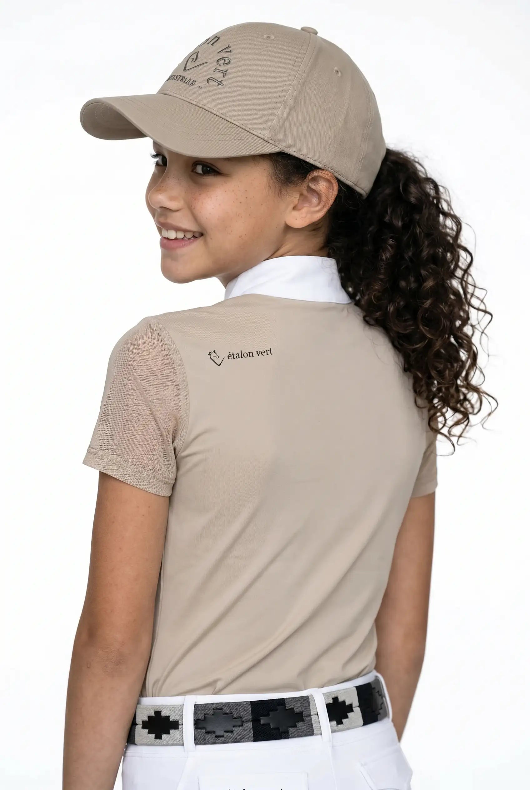 Balou Turniershirt Kurzarm Young Riders - Beige