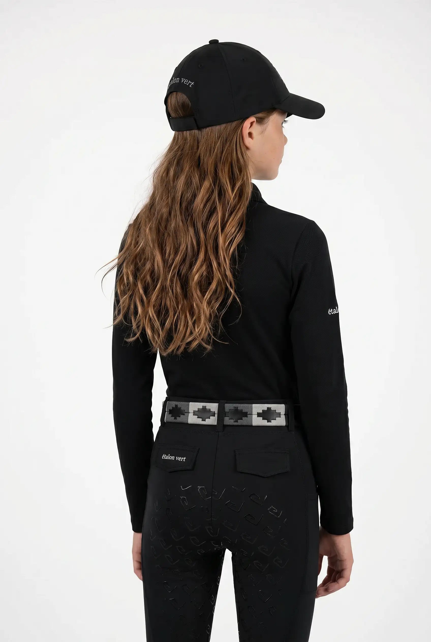 Poloshirt Sandro Hit 2.0 Young Riders Langarm - Black