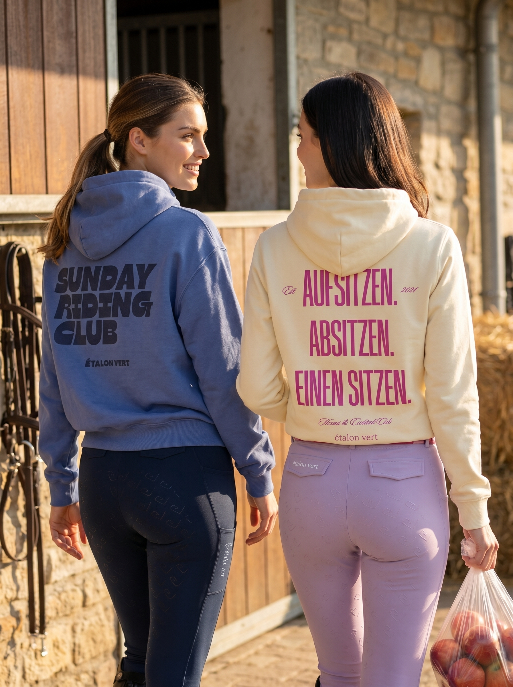 Sweat à capuche Pharos 2.0 Oversize Fit - Chevaux et Cocktail - Marine
