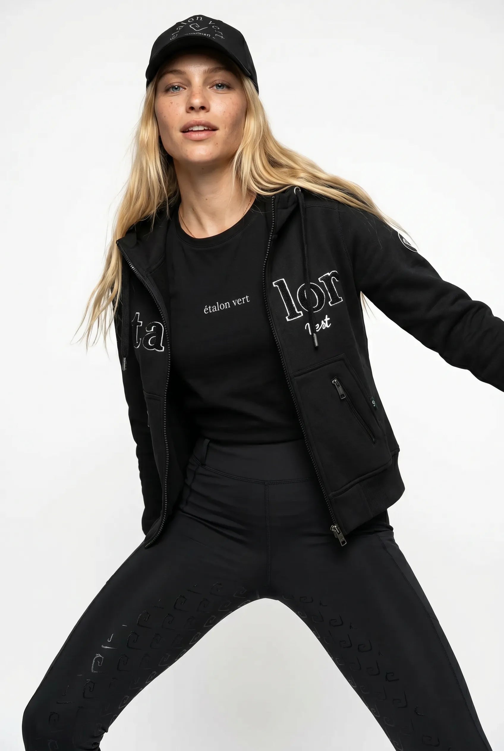 Carthago Zip Hoodie - Étalon vert - Noir