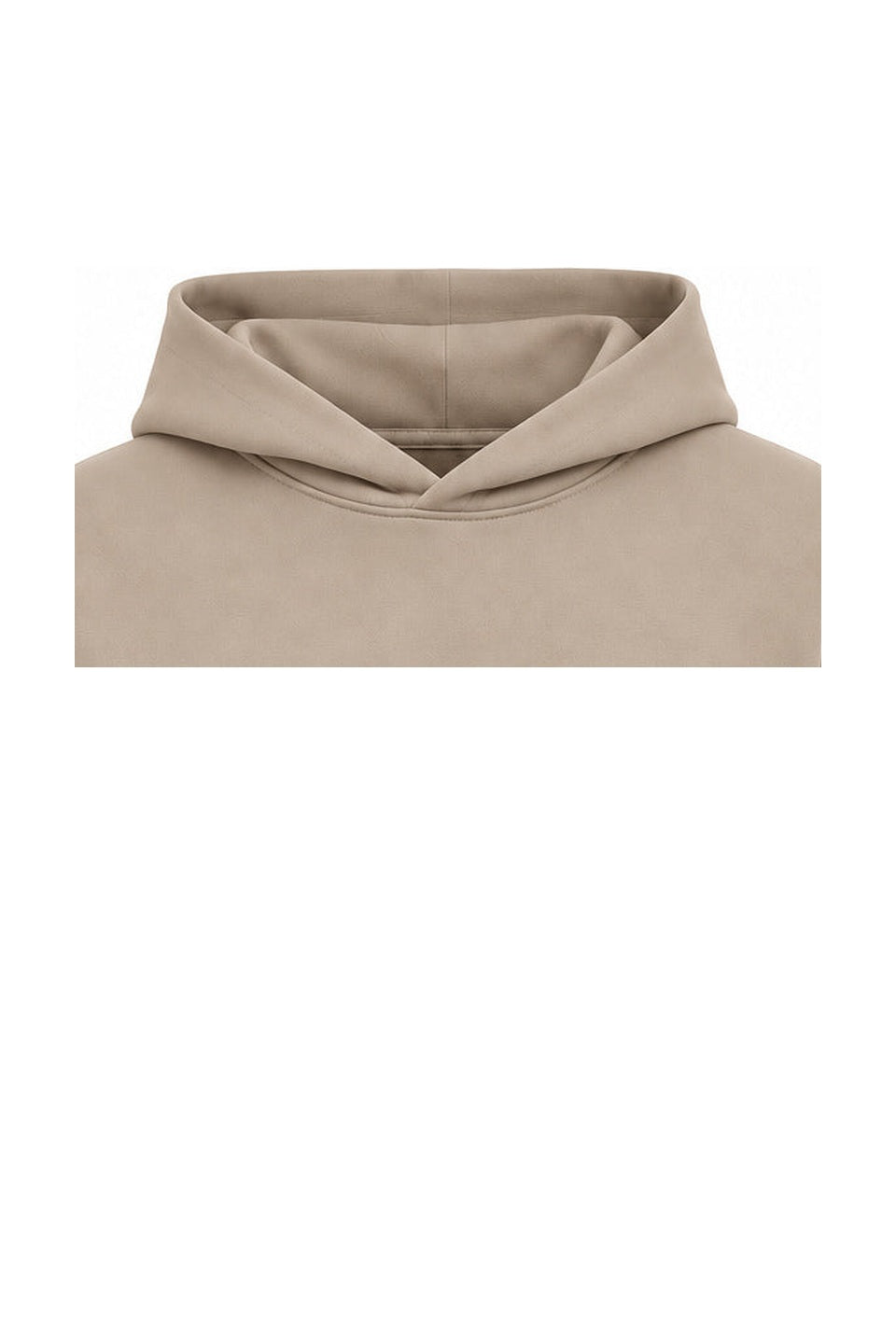 Drawstring-free hood