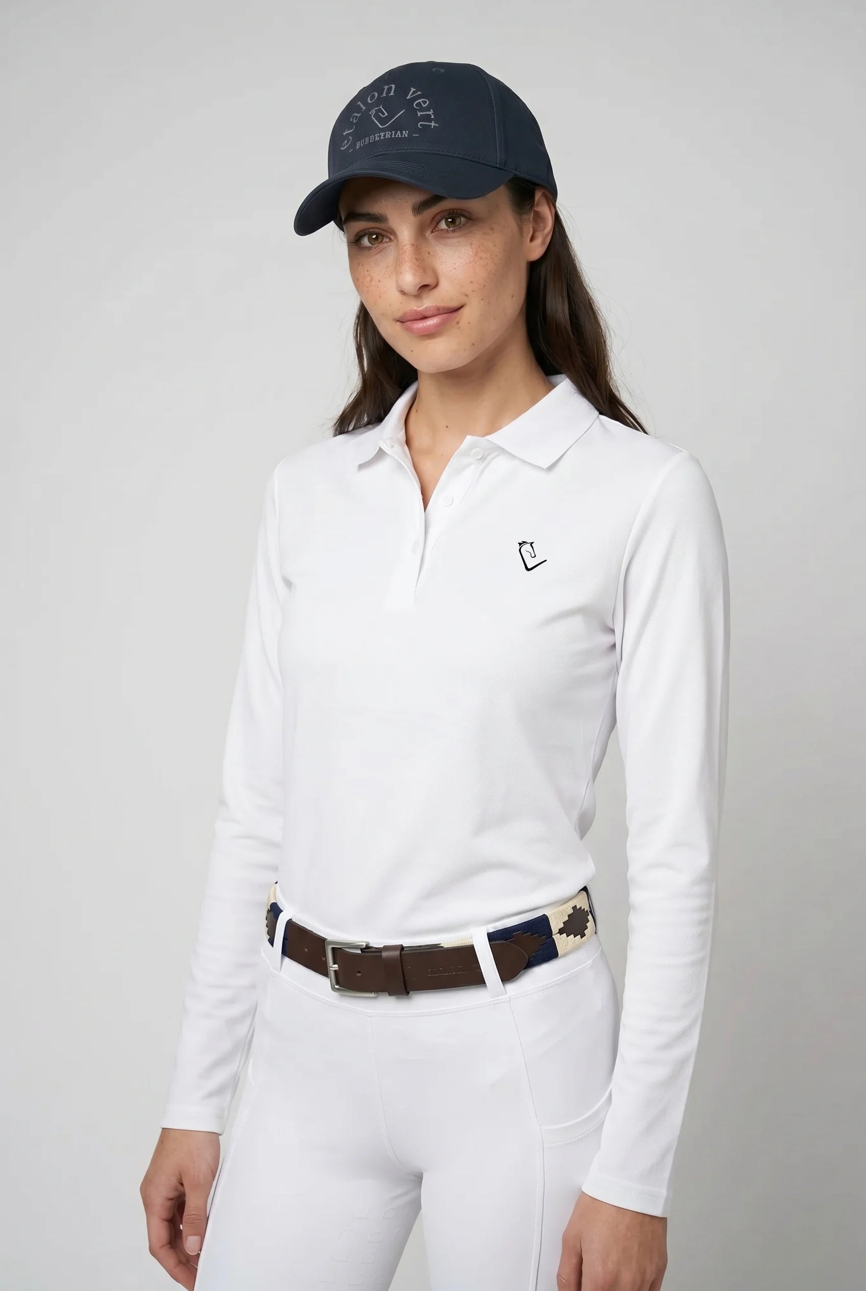 Poloshirt Sandro Hit 2.0 Langarm - White