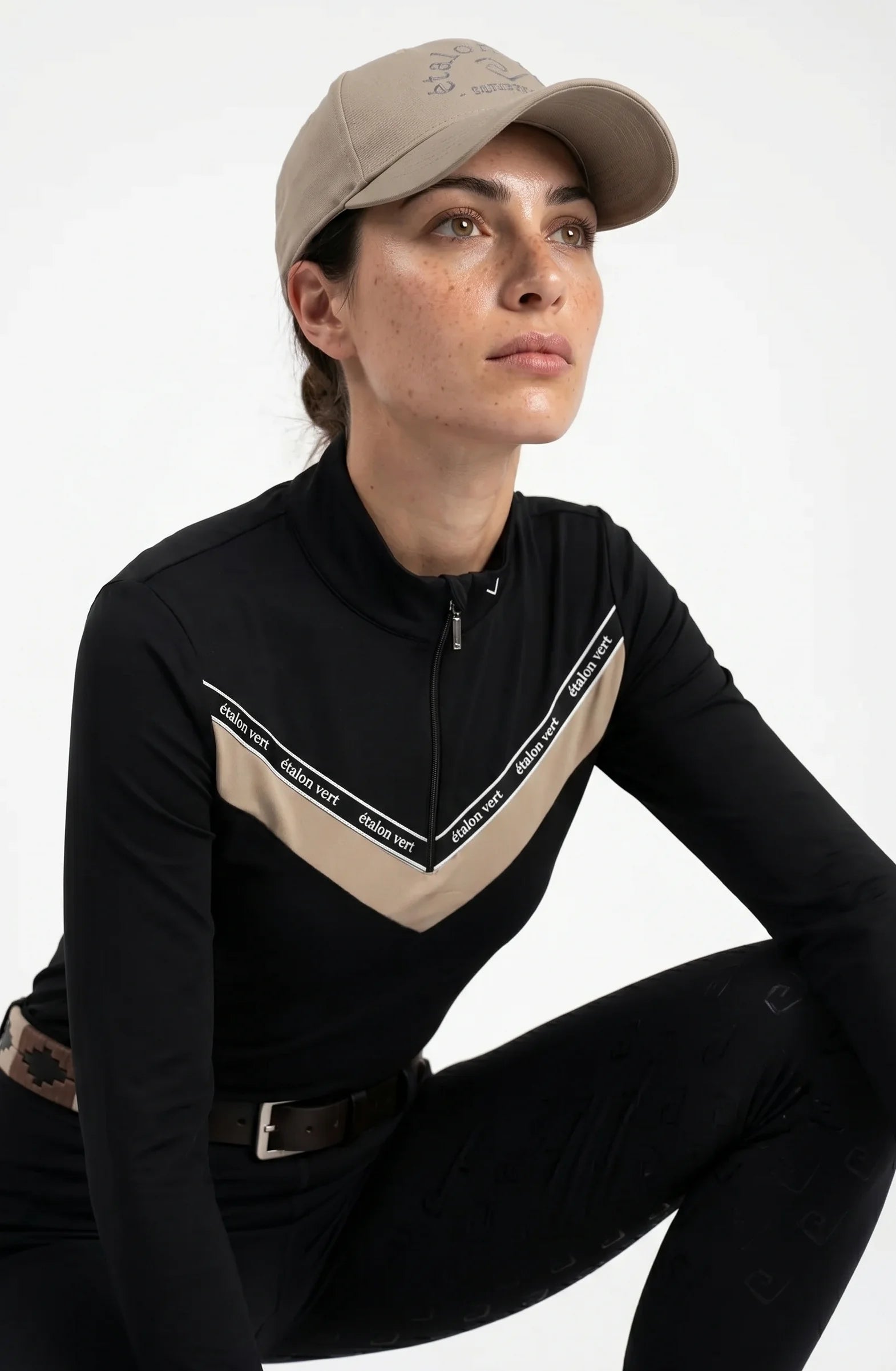 Functional shirt Victory - Black/Beige