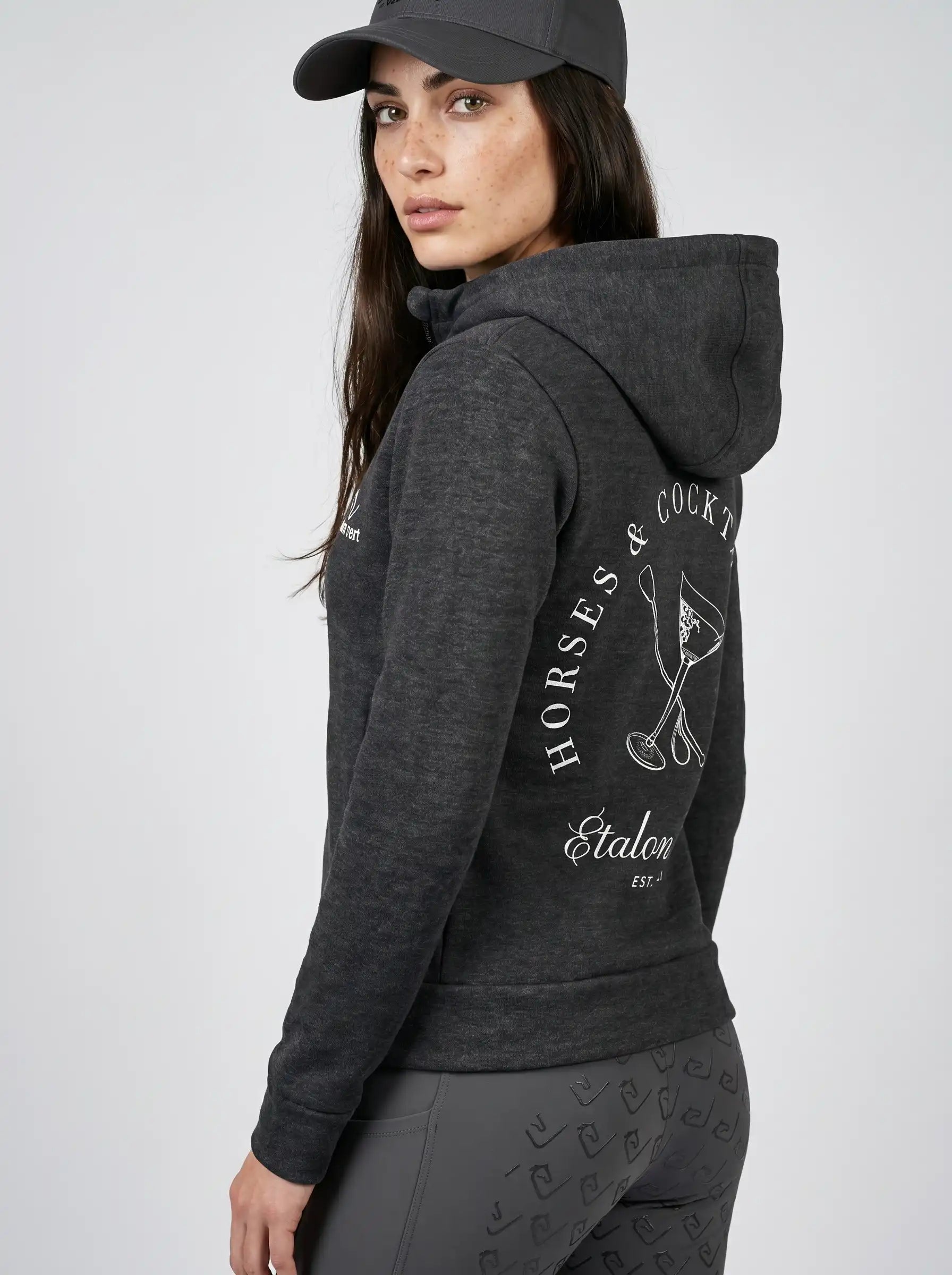 Carthago Zip Jacke Horses & Cocktail Edition - Anthracite