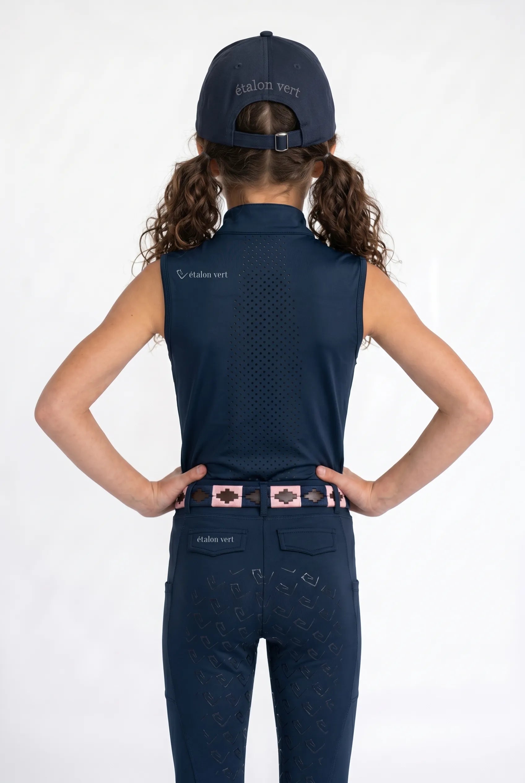 Funktionsshirt Star Gold Young Riders Sleeveless perforiert - Navy