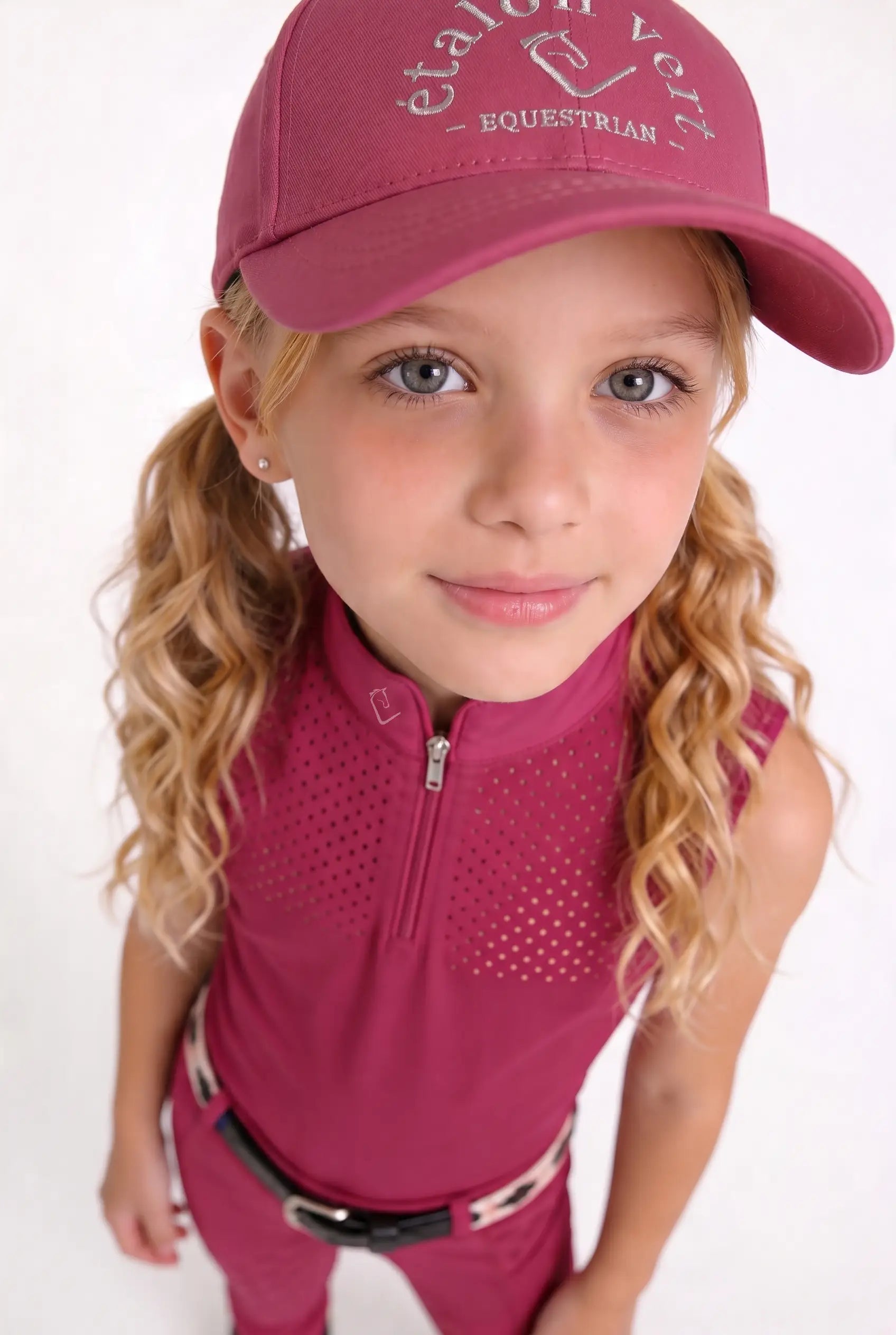 Funktionsshirt Star Gold Young Riders Sleeveless perforiert - Very Berry