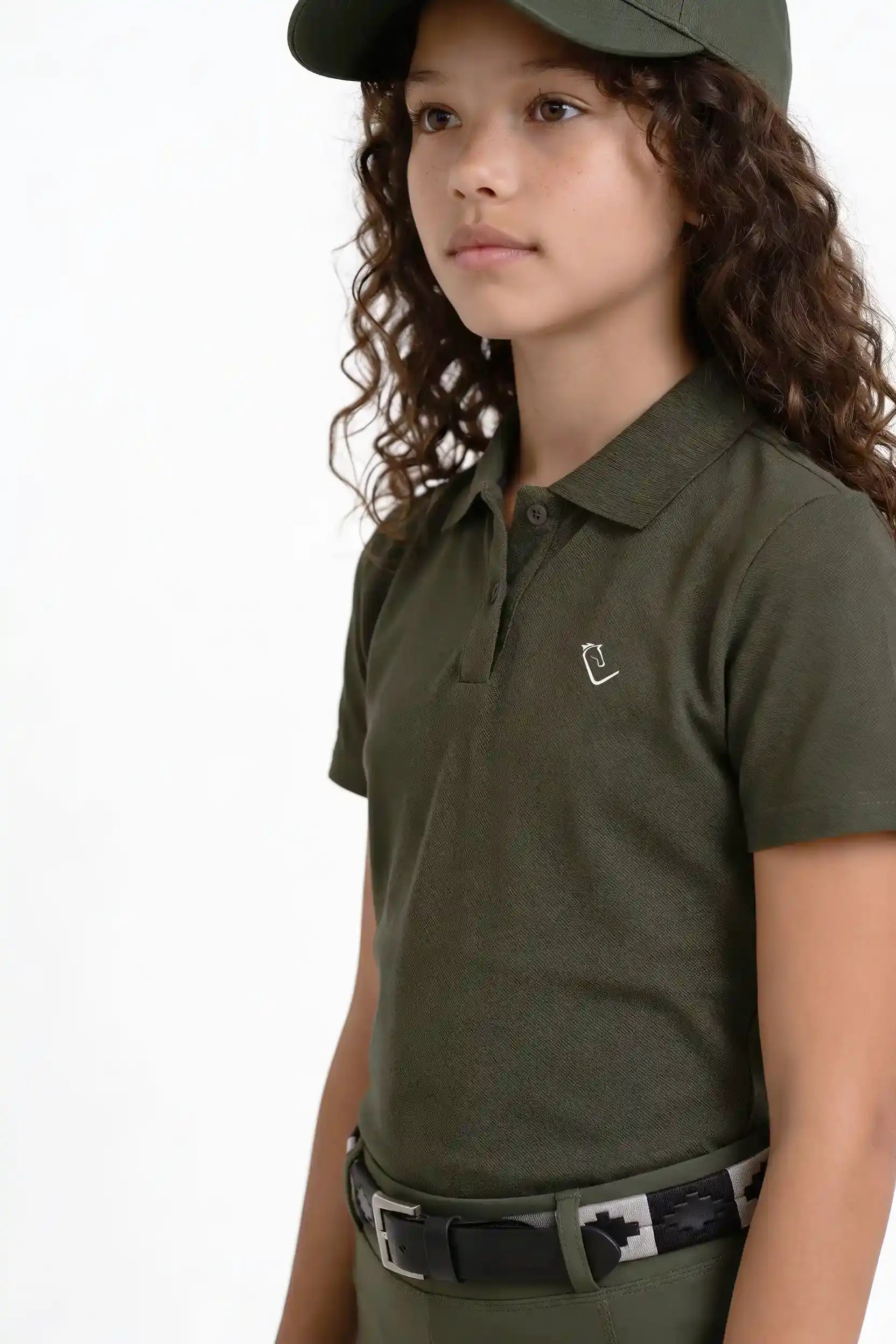 Poloshirt Sandro Hit 2.0 Young Riders Kurzarm - Olive