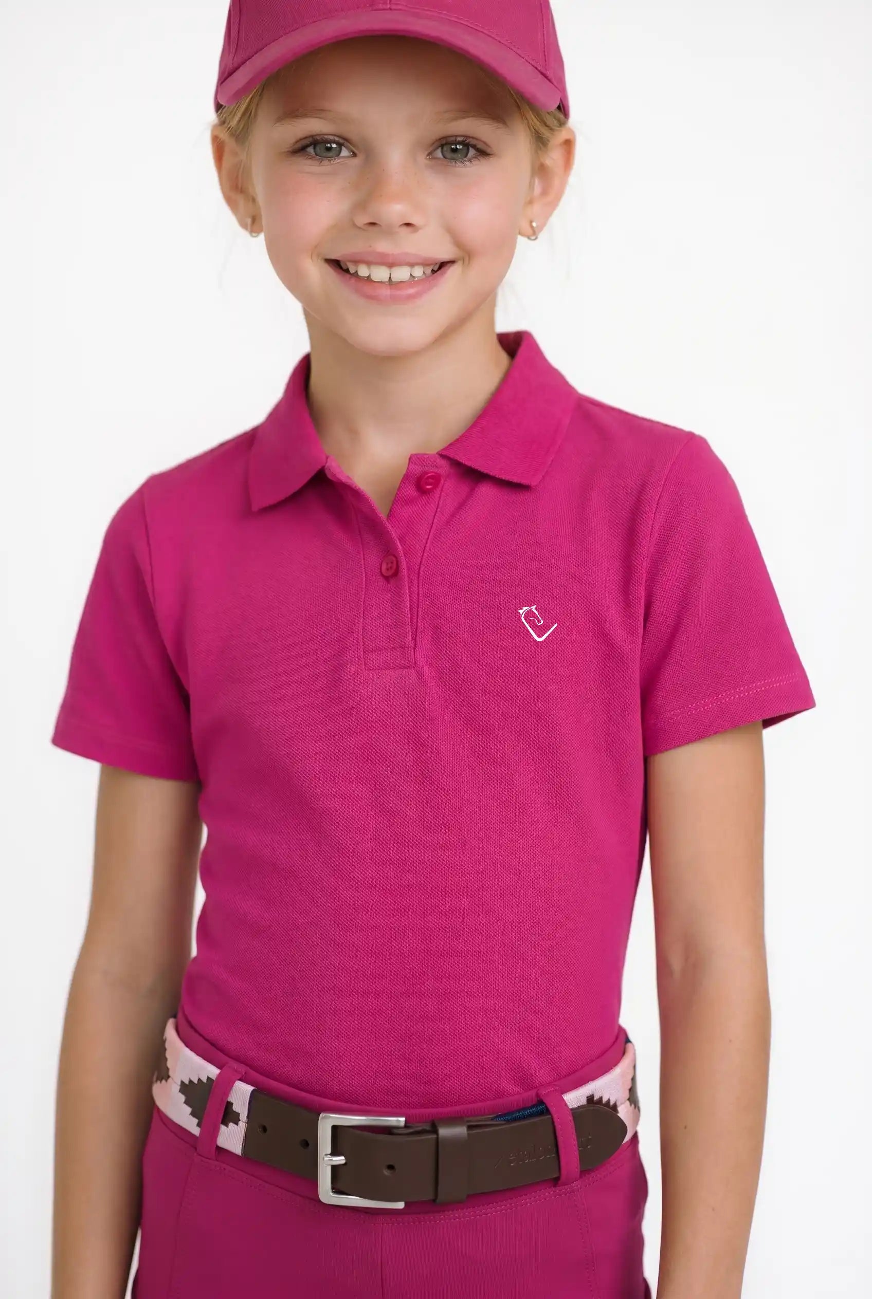 Poloshirt Sandro Hit 2.0 Young Riders Kurzarm - Very Berry