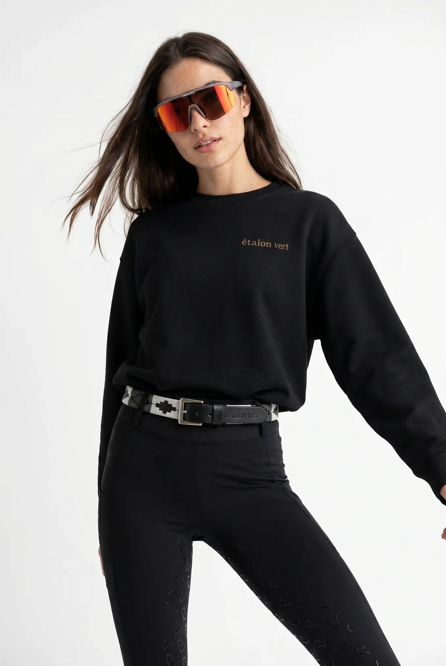 Fuego - Horses & Cocktail Club Oversize Sweater - Black *Limited Edition