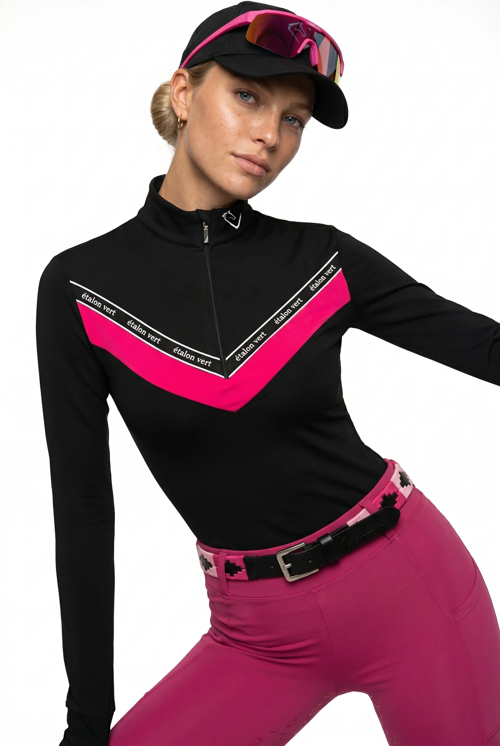 Funktionsshirt Victory - Black / Very Berry