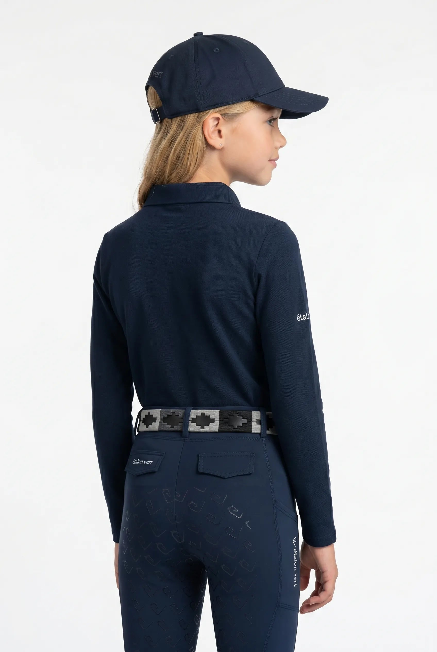 Poloshirt Sandro Hit 2.0 Young Riders Langarm - Navy