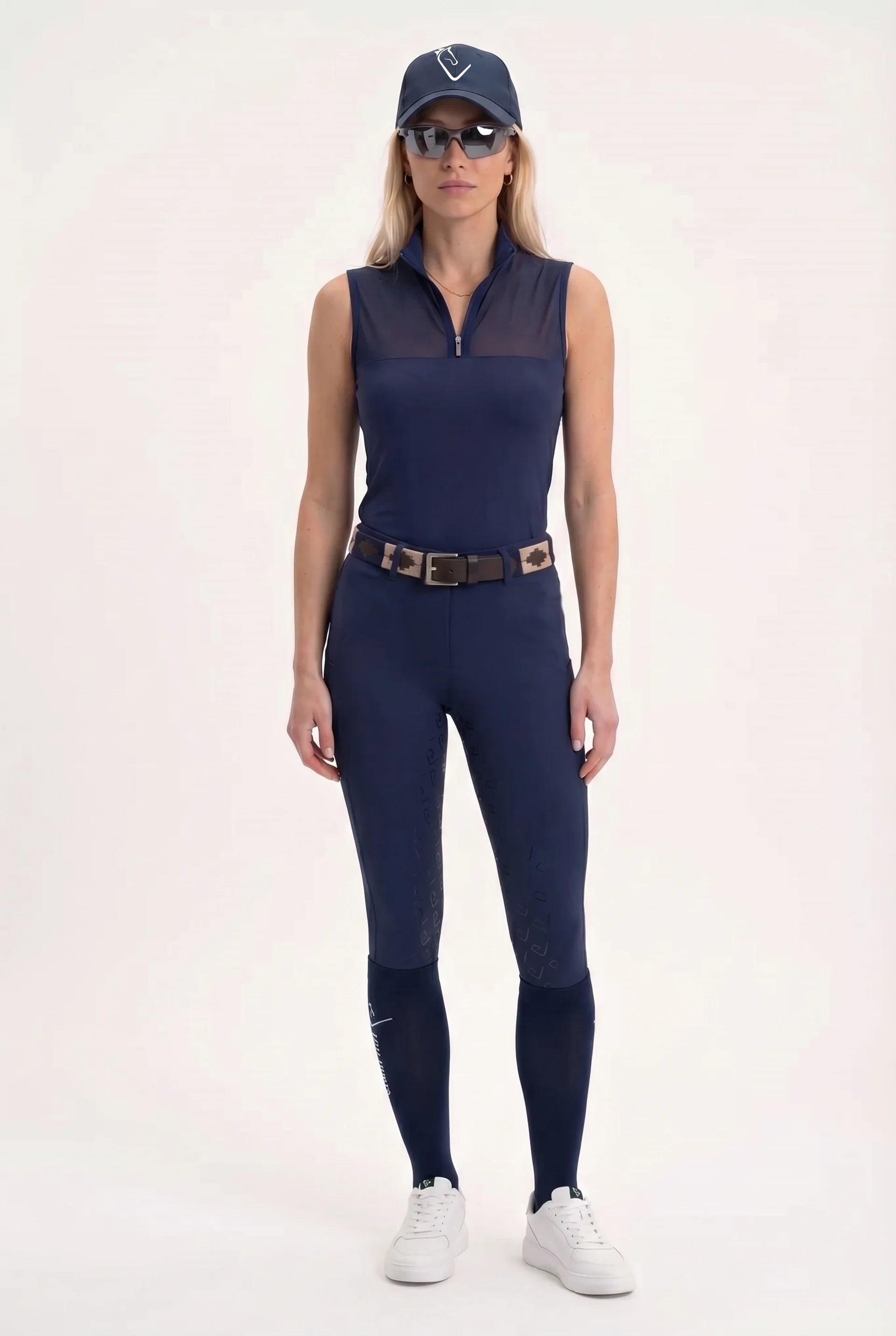 Star Gold Sleeveless Mesh - Navy