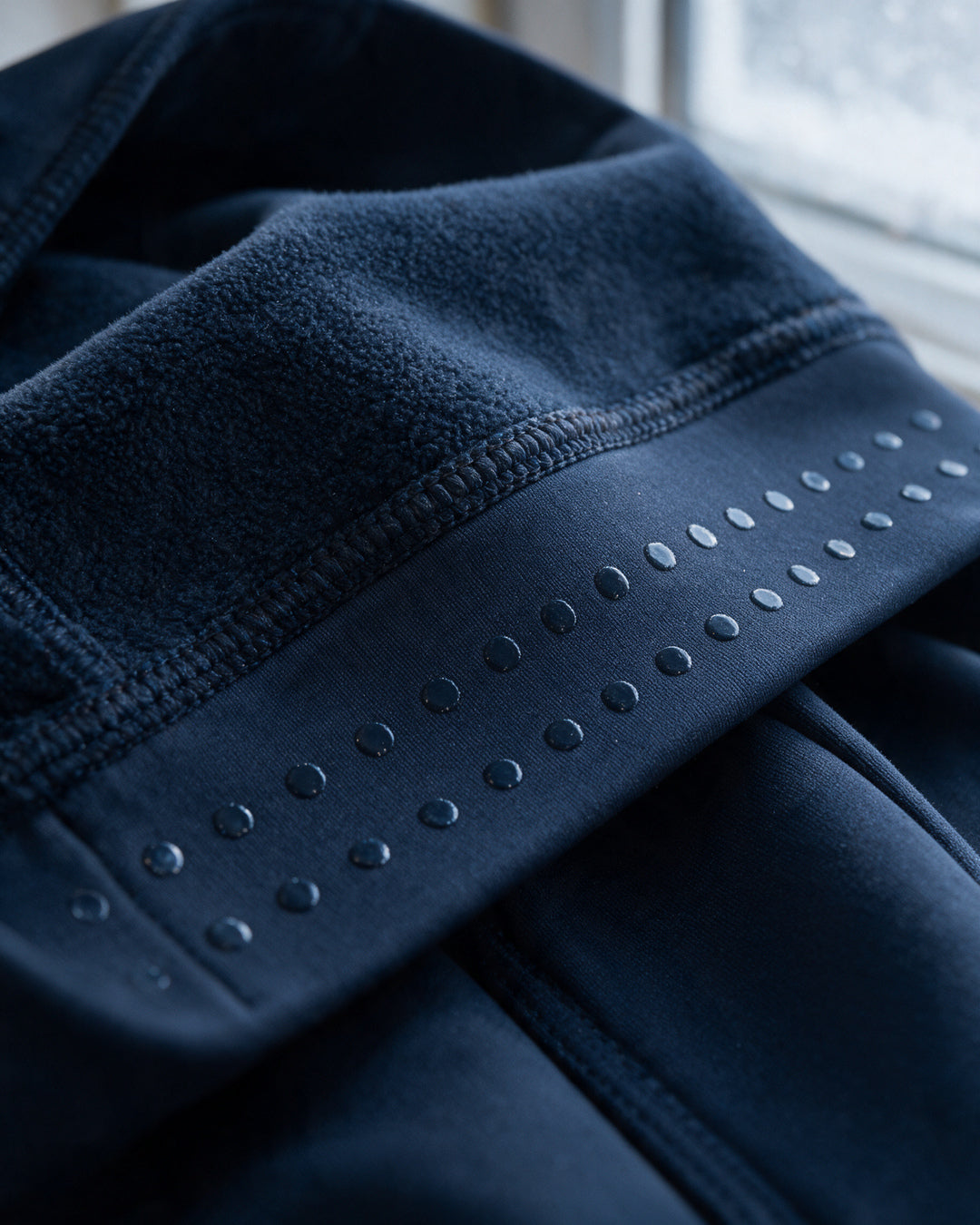 Negro 2.0 Winterreitleggings Navy – kurzfloriges Innenfutter am Bund
