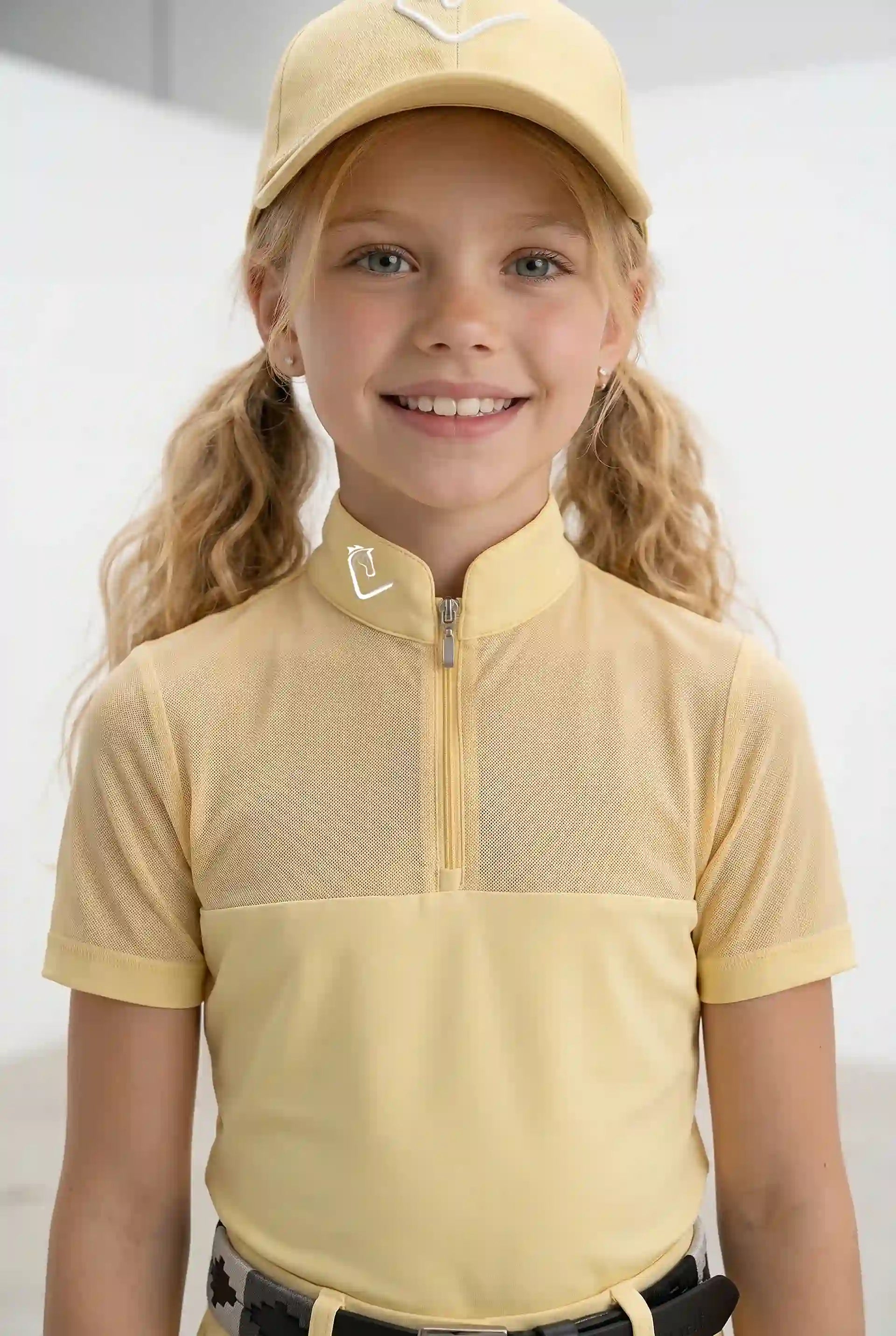 Star Gold Kurzarm Mesh - Butter Yellow - Young Riders