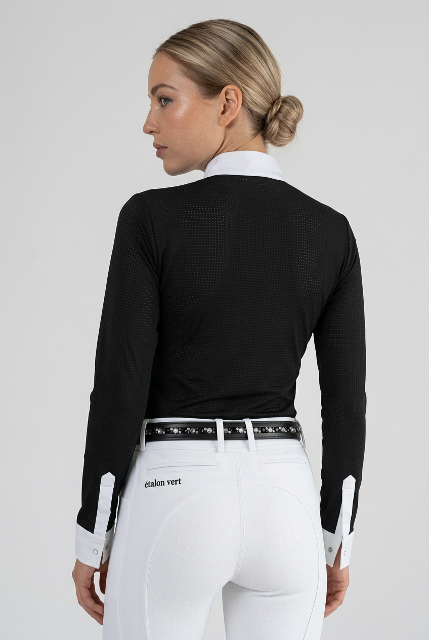 Chemise de concours Kannan manches longues – Noir
