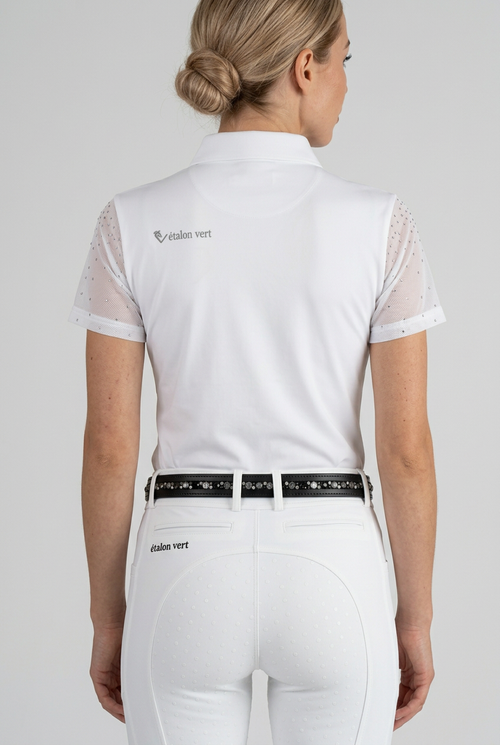 Funktionsshirt Star Gold Mesh - White - Glitter Edition