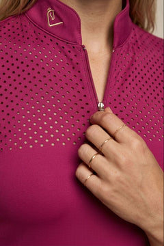 T-shirt fonctionnel Star Gold manches courtes - Very Berry