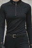 Easy Game Glitter Damen-Reitshirt – Black – Produkt- und Modelvideo im Shopformat 2:3