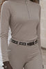Easy Game Glitter Damen-Reitshirt – Taupe – Produkt- und Modelvideo im Shopformat 2:3