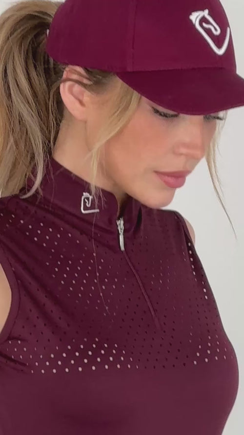 Funktionsshirt Star Gold Sleeveless - Burgundy