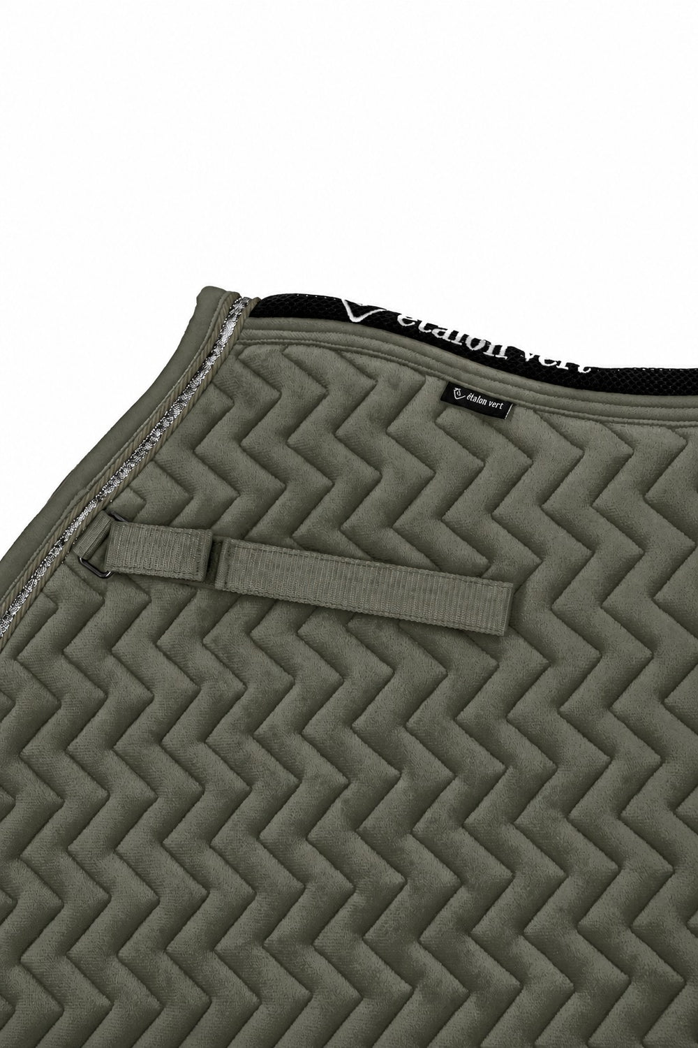 Schabracke Springen Olive Velvet – lange Befestigung