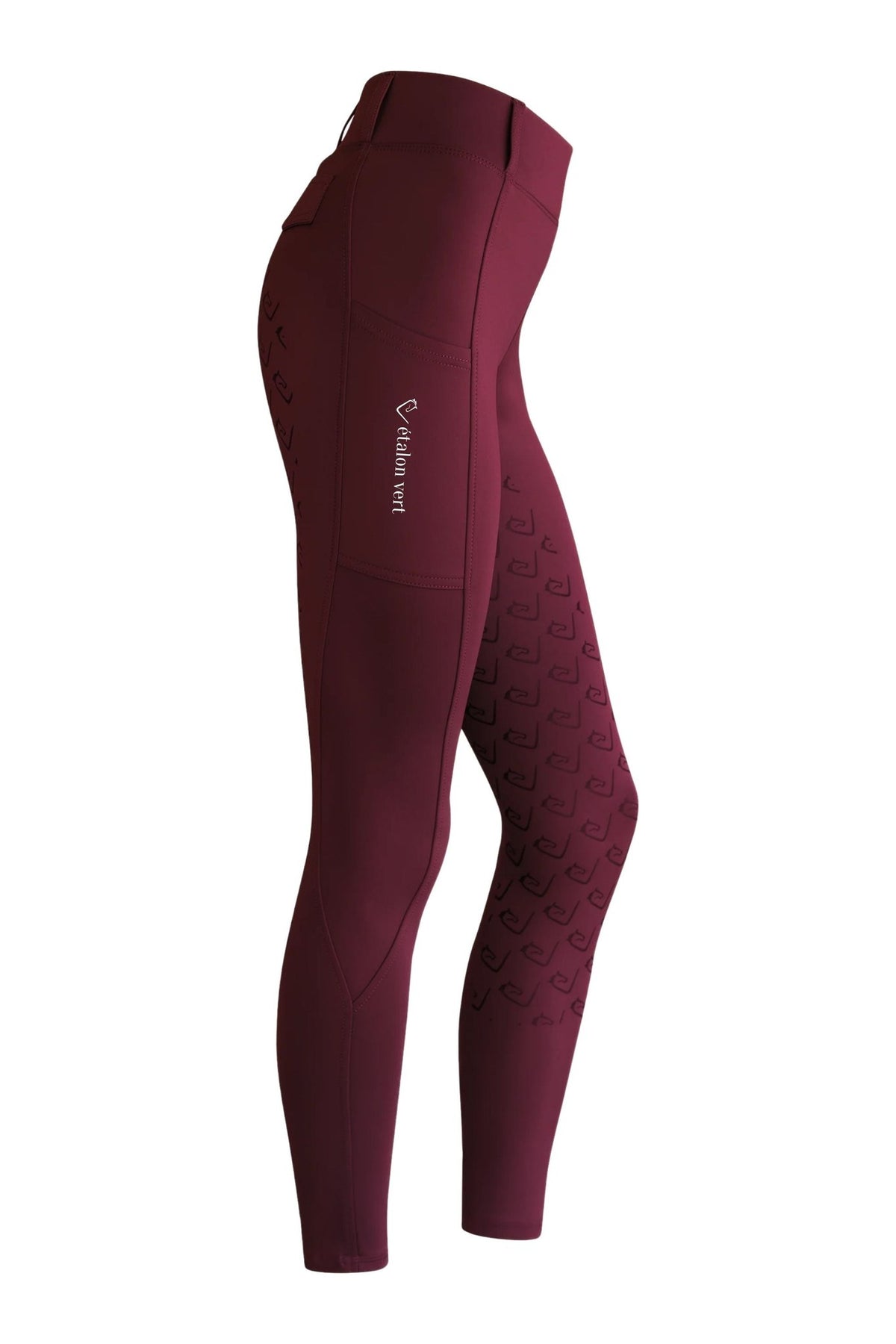 Chacco 2.0 - Leggings Young Riders Fullgrip - Burgundy