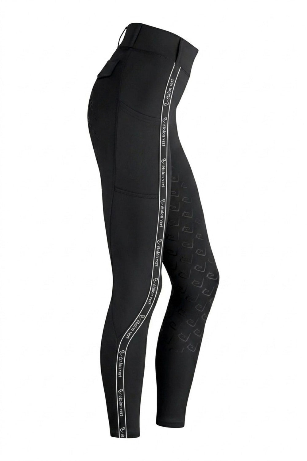Chacco 2.0 - Young Riders Full Grip Leggings - Black - Stripes