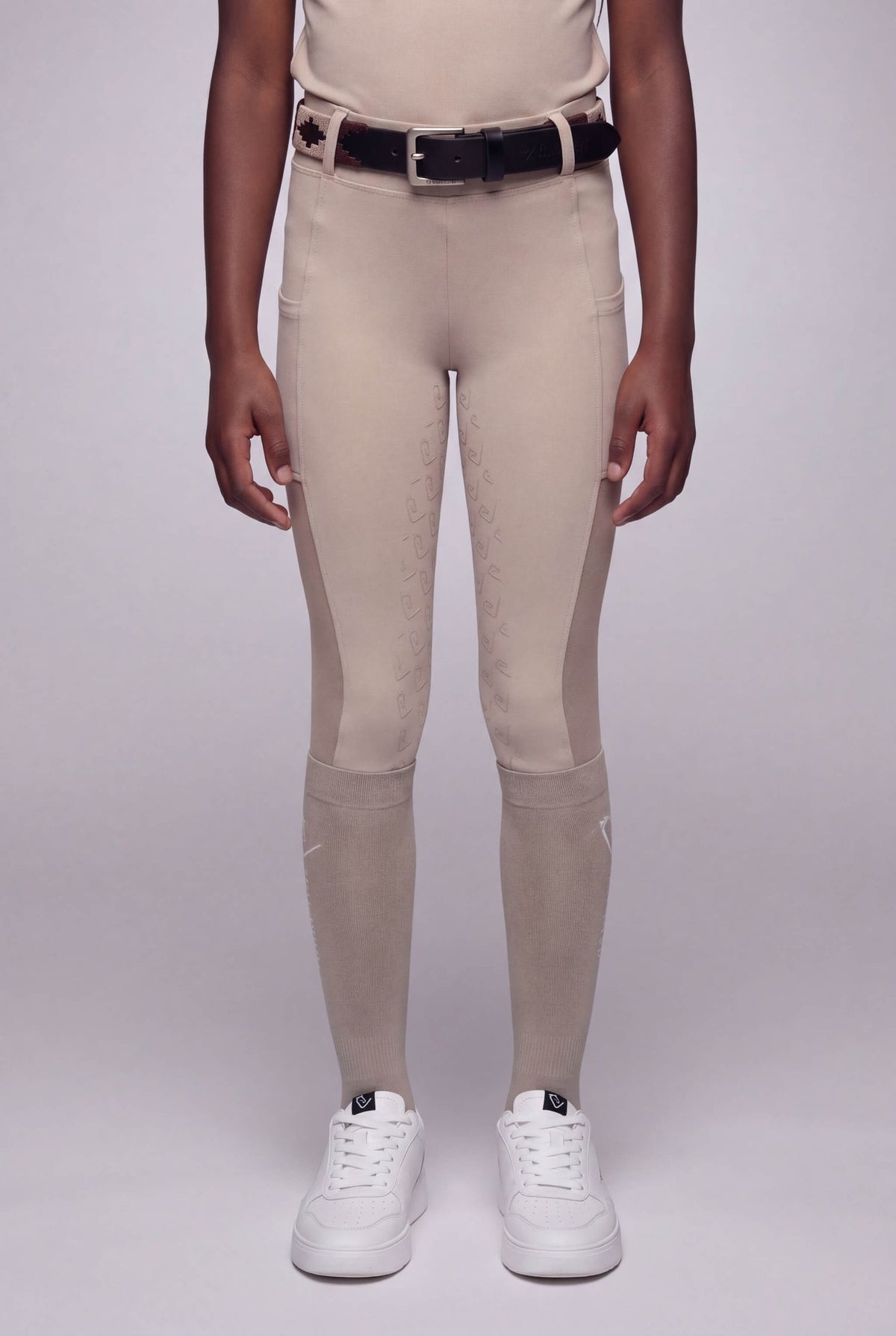 Chacco 2.0 - Leggings Fullgrip - Mesh Summer Edition - Beige - Young Riders