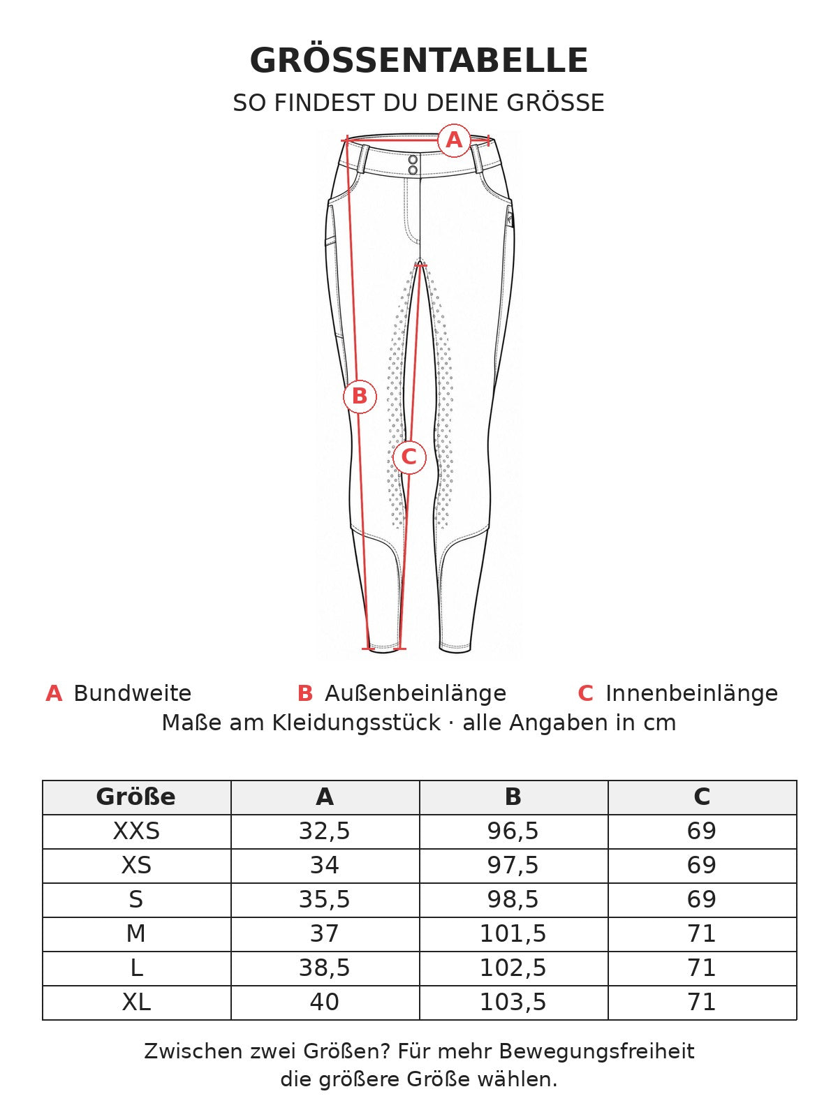Guide des tailles