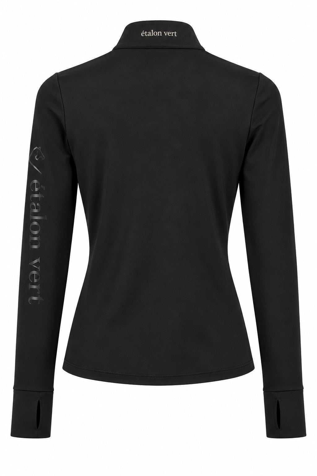 Snowball Thermo Langarmshirt – Black, Rückenansicht