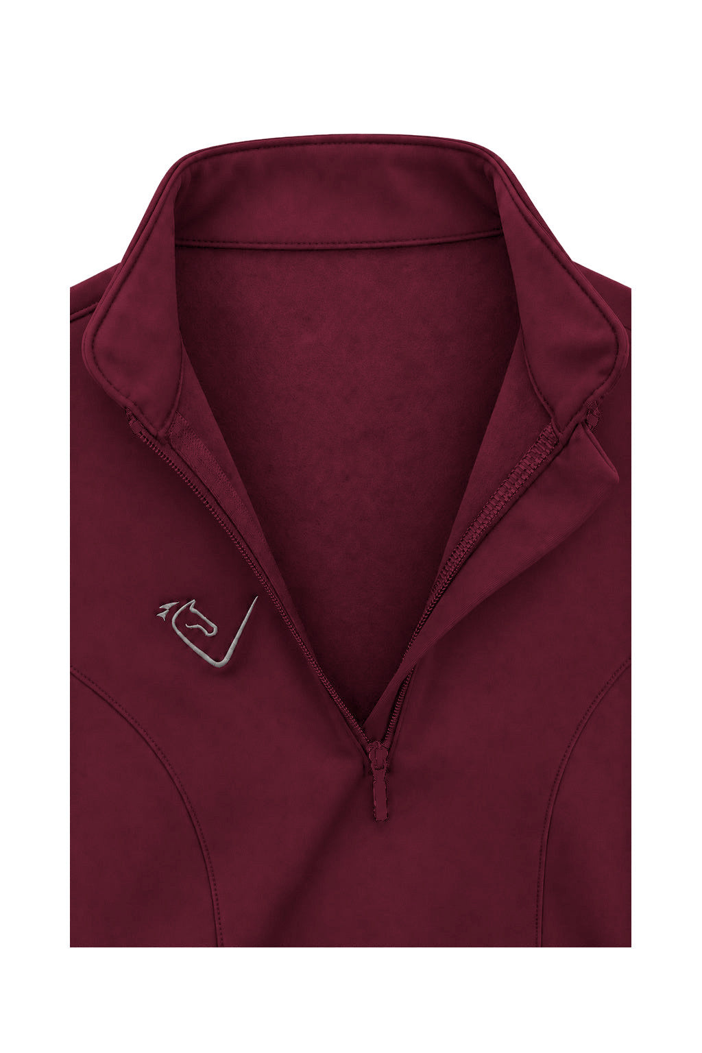 Snowball Thermo Langarmshirt – Burgundy, Innenfutter, Farbvisualisierung