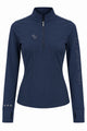 Snowball Thermo Langarmshirt – Navy, Vorderansicht