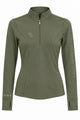 Snowball Thermo Langarmshirt – Olive, Vorderansicht
