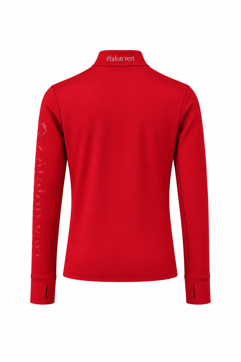 Snowball Thermo Langarmshirt – Red, Rückenansicht, Farbvisualisierung
