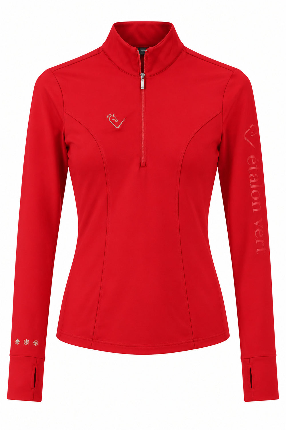 Snowball Thermo Langarmshirt – Red, Vorderansicht