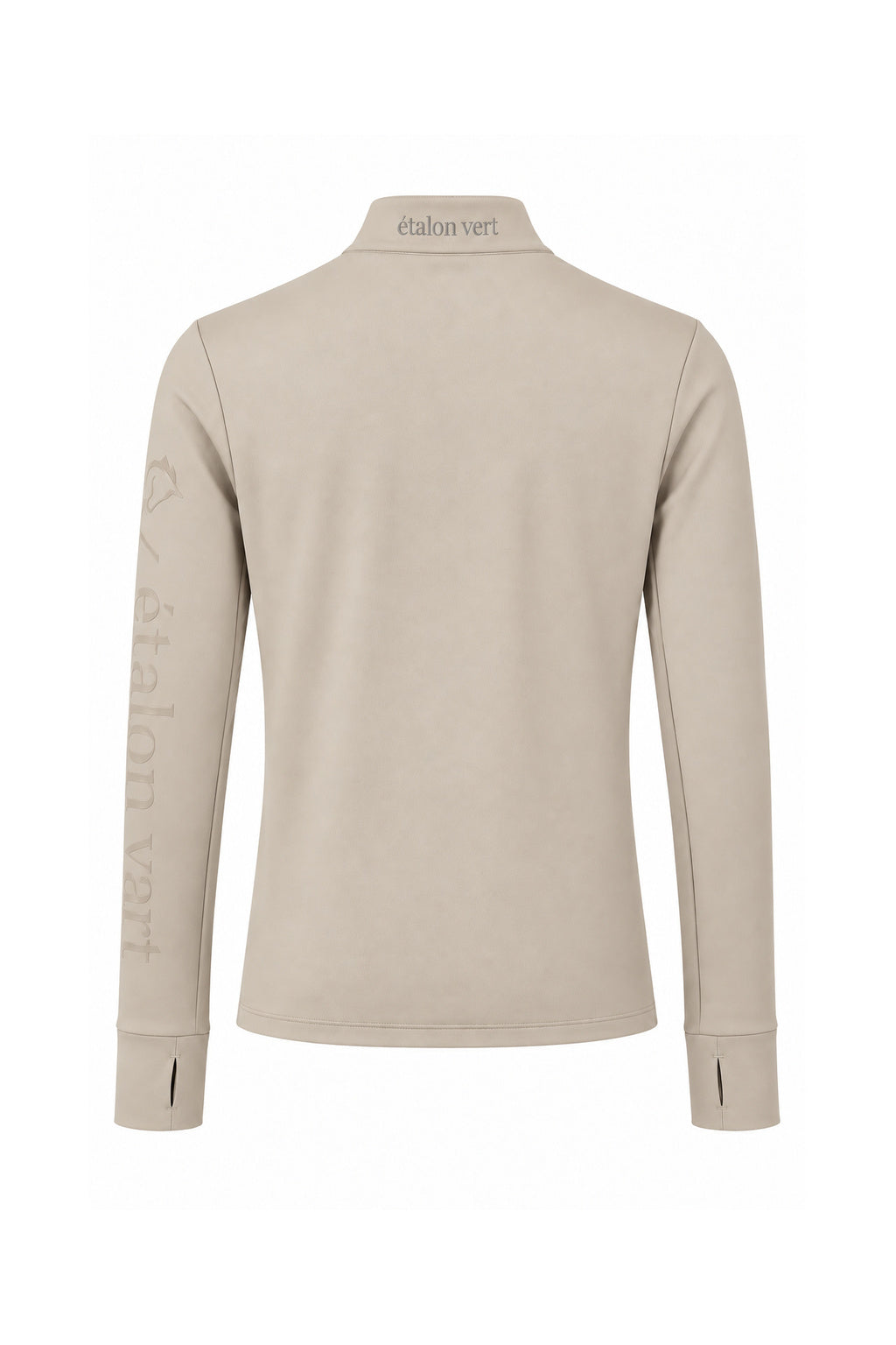Snowball Thermo Langarmshirt – Beige, Rückenansicht