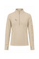 Snowball Thermo Langarmshirt – Beige, Frontansicht