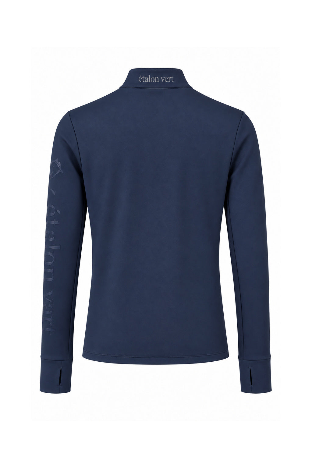 Snowball Thermo Langarmshirt – Navy, Rückenansicht